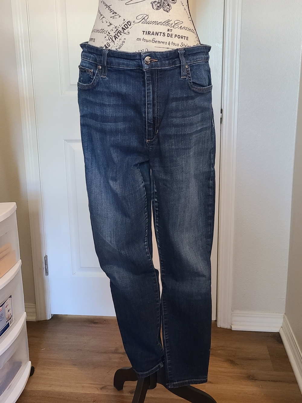 Joe's Jeans Dark Blue Straight-Leg Jeans